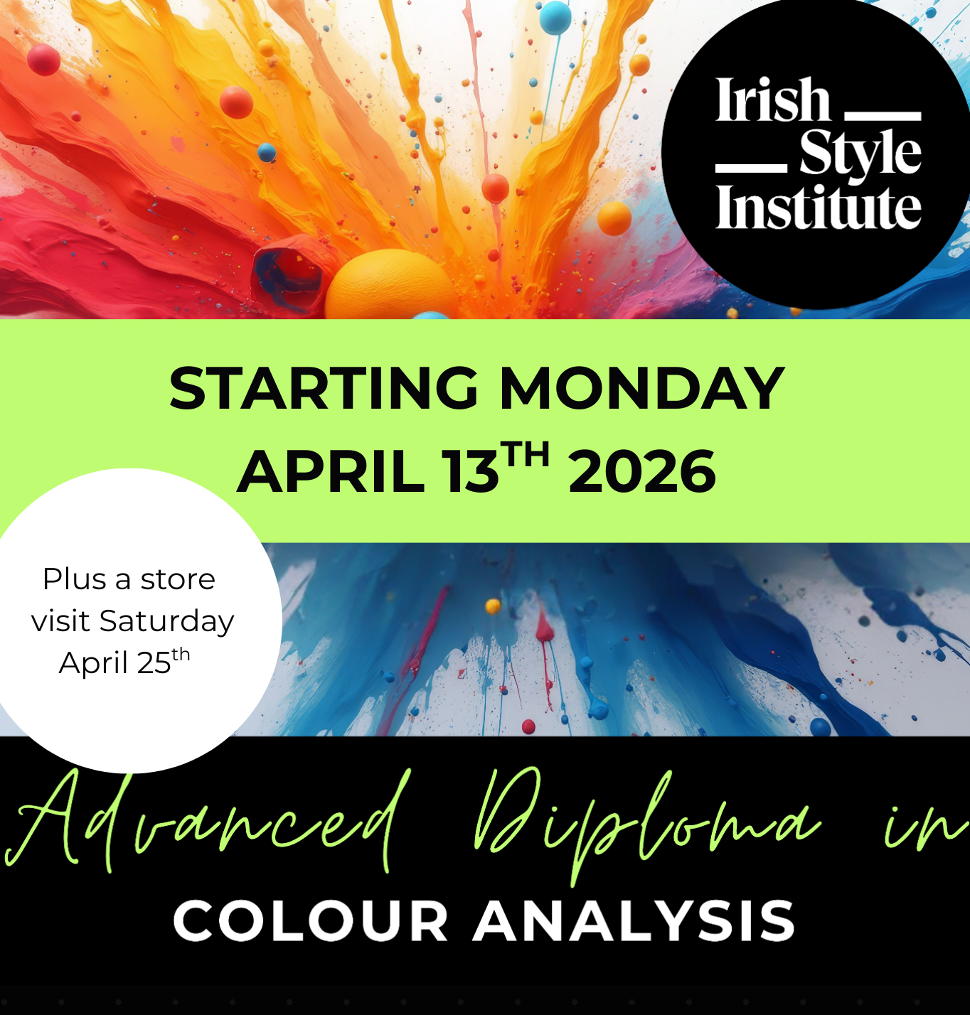 Advanced Diploma in Colour Analysis: Starting April 13th 2026